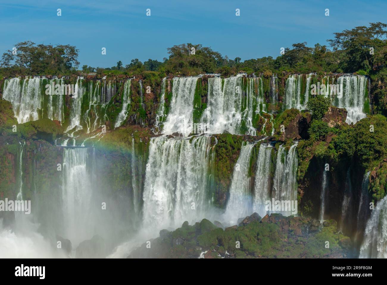 Lower Circuit, Cataratas del Iguazú, Iguazu Wasserfälle, Nationalpark Iguzú, UNESCO-Weltkulturerbe, Province Misiones, Argentinina, Lateinamerika Stockfoto