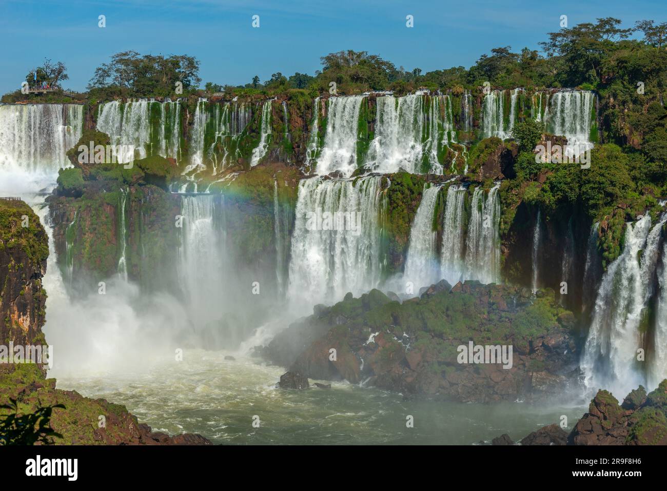 Lower Circuit, Cataratas del Iguazú, Iguazu Wasserfälle, Nationalpark Iguzú, UNESCO-Weltkulturerbe, Province Misiones, Argentinina, Lateinamerika Stockfoto