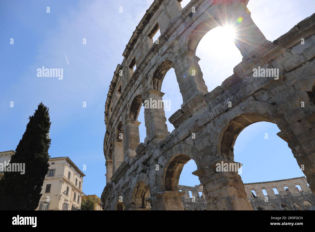 Istra - Slowenien und Kroatien reisen Stockfoto