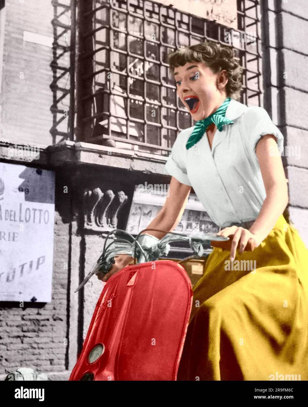 RÖMISCHER FEIERTAG 1953 Paramount Film mit Audrey Hepburn Stockfoto