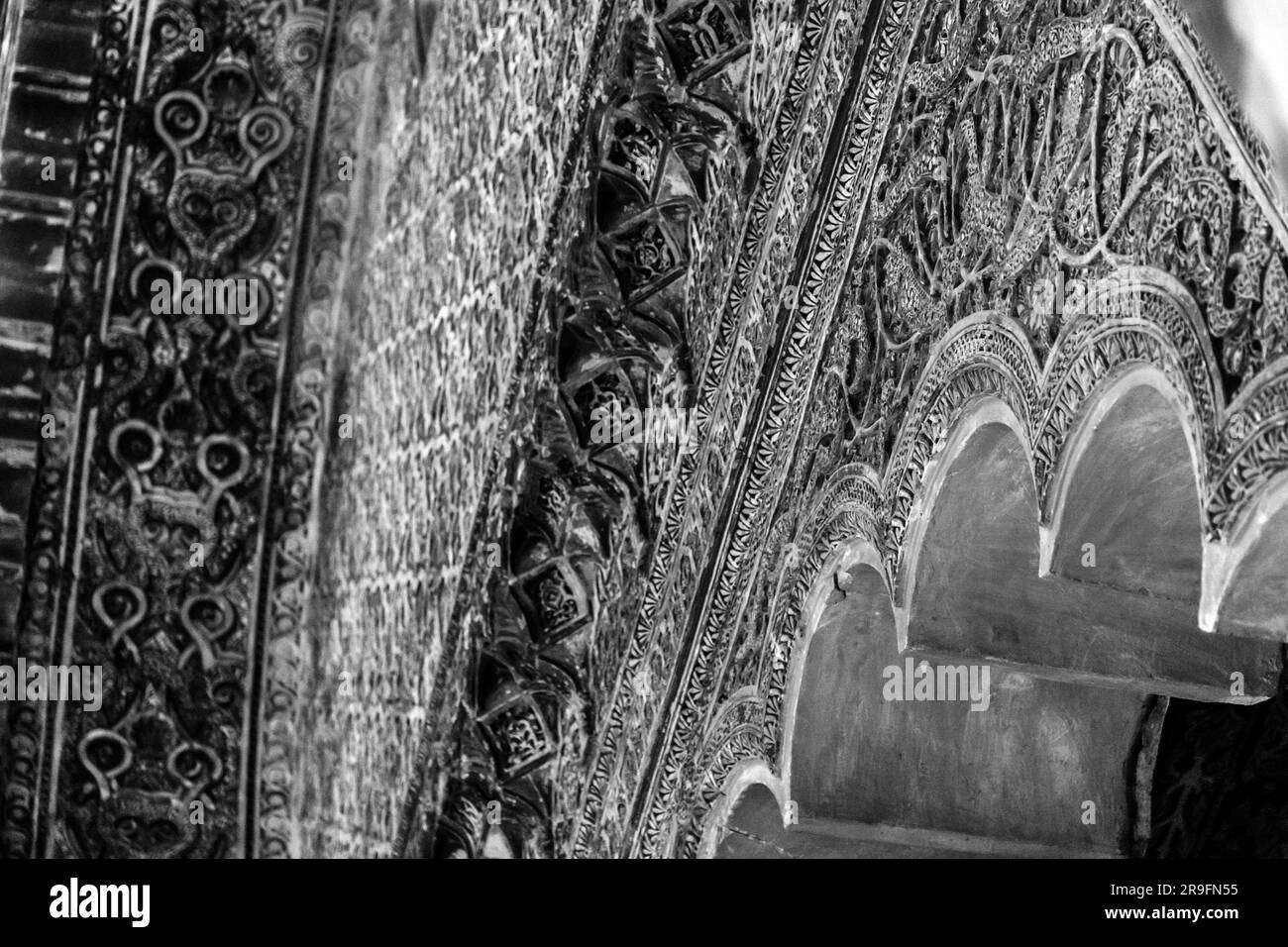 Innenansicht und dekorative Details der herrlichen Moschee von Cordoba. Heute ist die Mezquita-Kathedrale, Andalusien, Spanien. Stockfoto