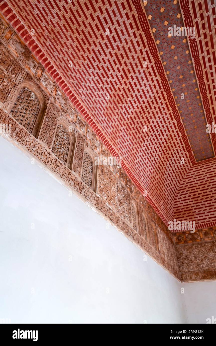 Alcazaba, eine palastartige Festung in Malaga, Spanien. Es wurde von der Hammudid-Dynastie im frühen 11. Jahrhundert erbaut. Stockfoto