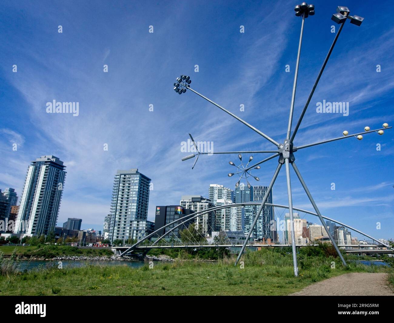 East Village Calgary Alberta Stockfoto