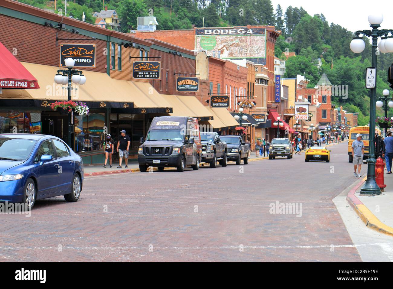 Main Street, Deadwood, South Dakota Stockfoto