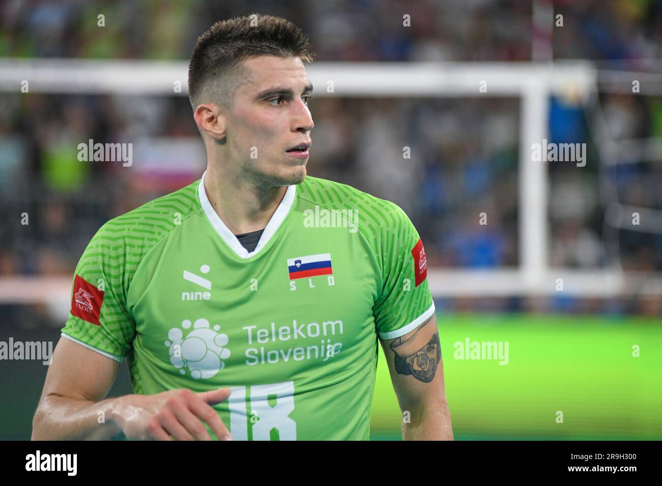 Klemen Cebulj (Slowenien). Volleyball-Weltmeisterschaft 2022. Viertelfinale Stockfoto