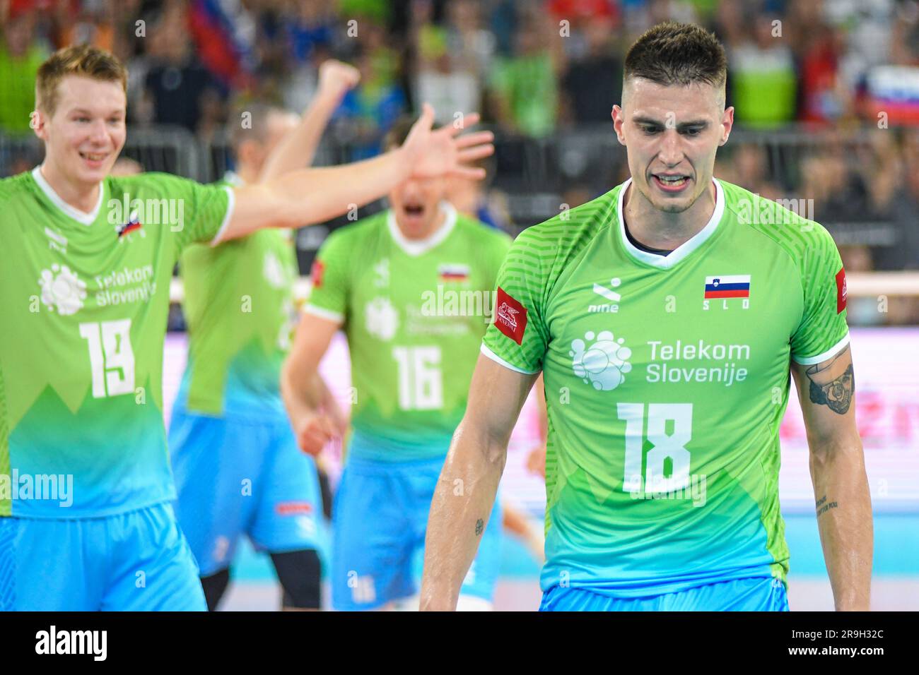 Klemen Cebulj (Slowenien). Volleyball-Weltmeisterschaft 2022. Viertelfinale Stockfoto