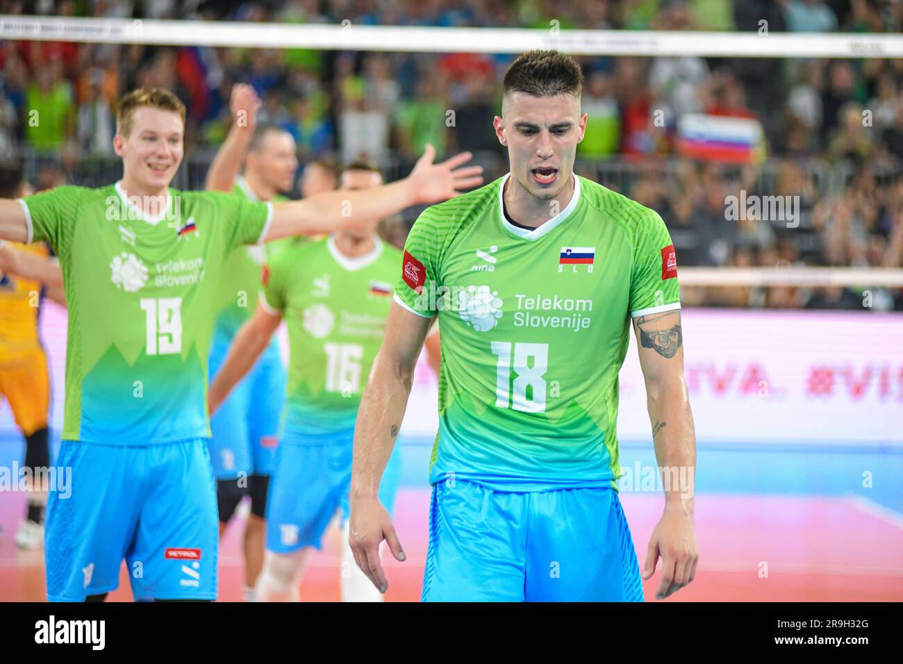 Klemen Cebulj (Slowenien). Volleyball-Weltmeisterschaft 2022. Viertelfinale Stockfoto