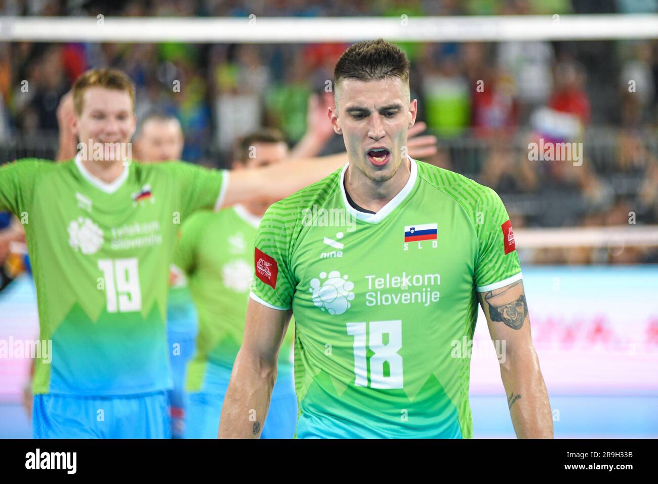 Klemen Cebulj (Slowenien). Volleyball-Weltmeisterschaft 2022. Viertelfinale Stockfoto