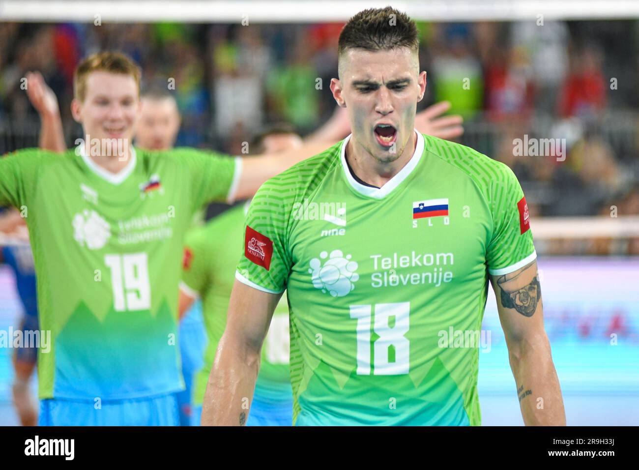 Klemen Cebulj (Slowenien). Volleyball-Weltmeisterschaft 2022. Viertelfinale Stockfoto