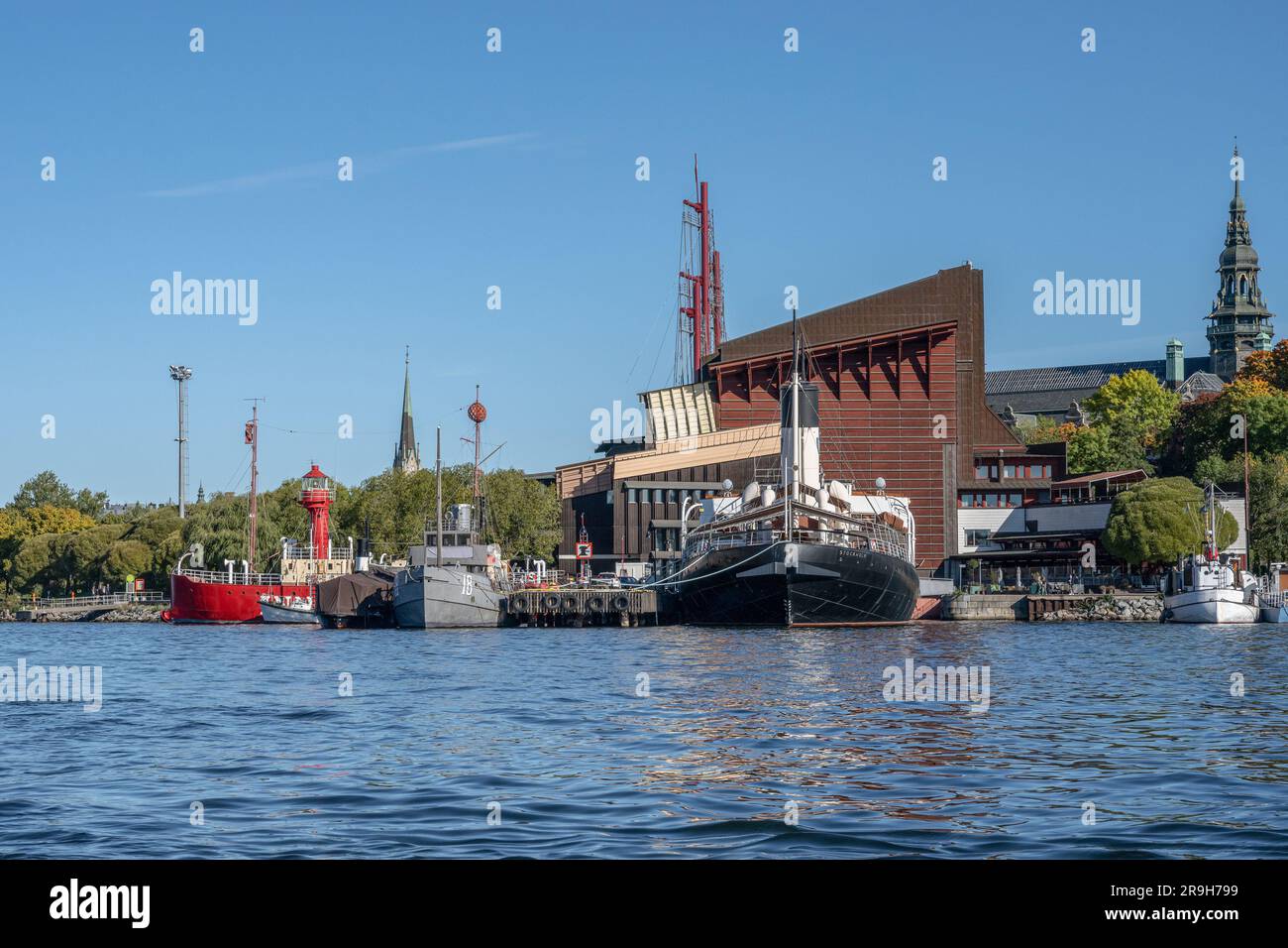 Das Nordische Museum und Vasamuseum sind Museen auf der Insel Djurgarden im Zentrum von Stockholm, Schweden. Stockfoto