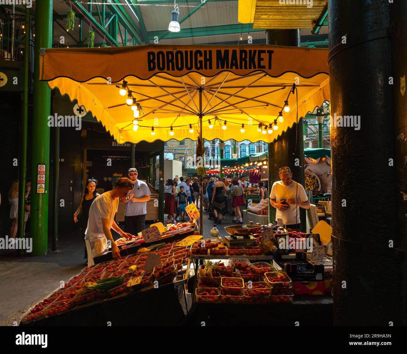 borough High Street,hausgemachte Speisen,vereinigtes Königreich,Take Away,Marktstände,londoner Sehenswürdigkeiten,london Bridge,london Attraction,london,london UK,1756,Borough, Stockfoto