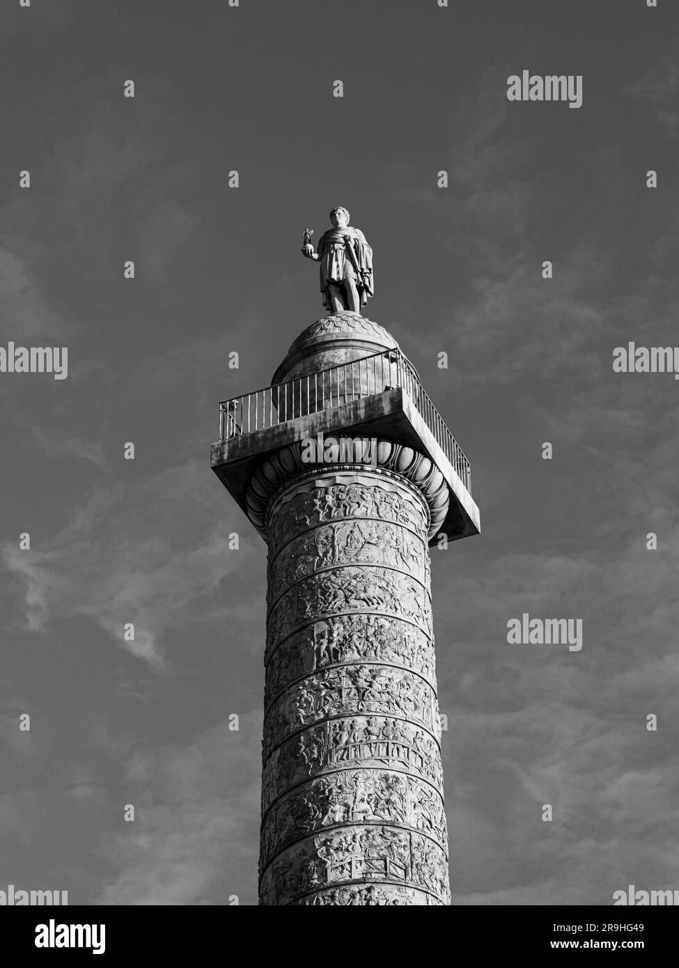 Denkmal für Napoleon, Colonne Vendome, Paris, Frankreich, Europa, EU. Stockfoto