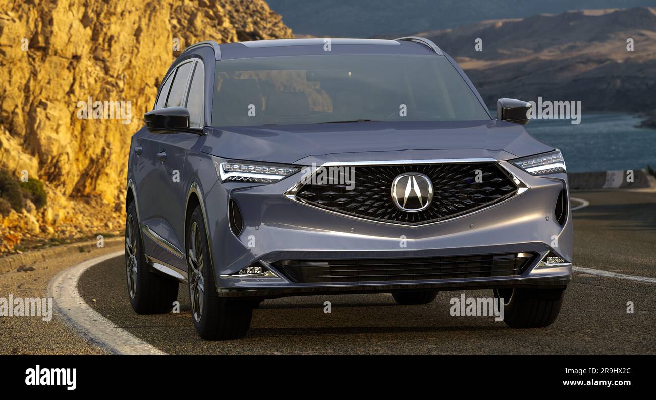 Acura MDX – eine Erfolgsgeschichte der Leistung Stockfoto