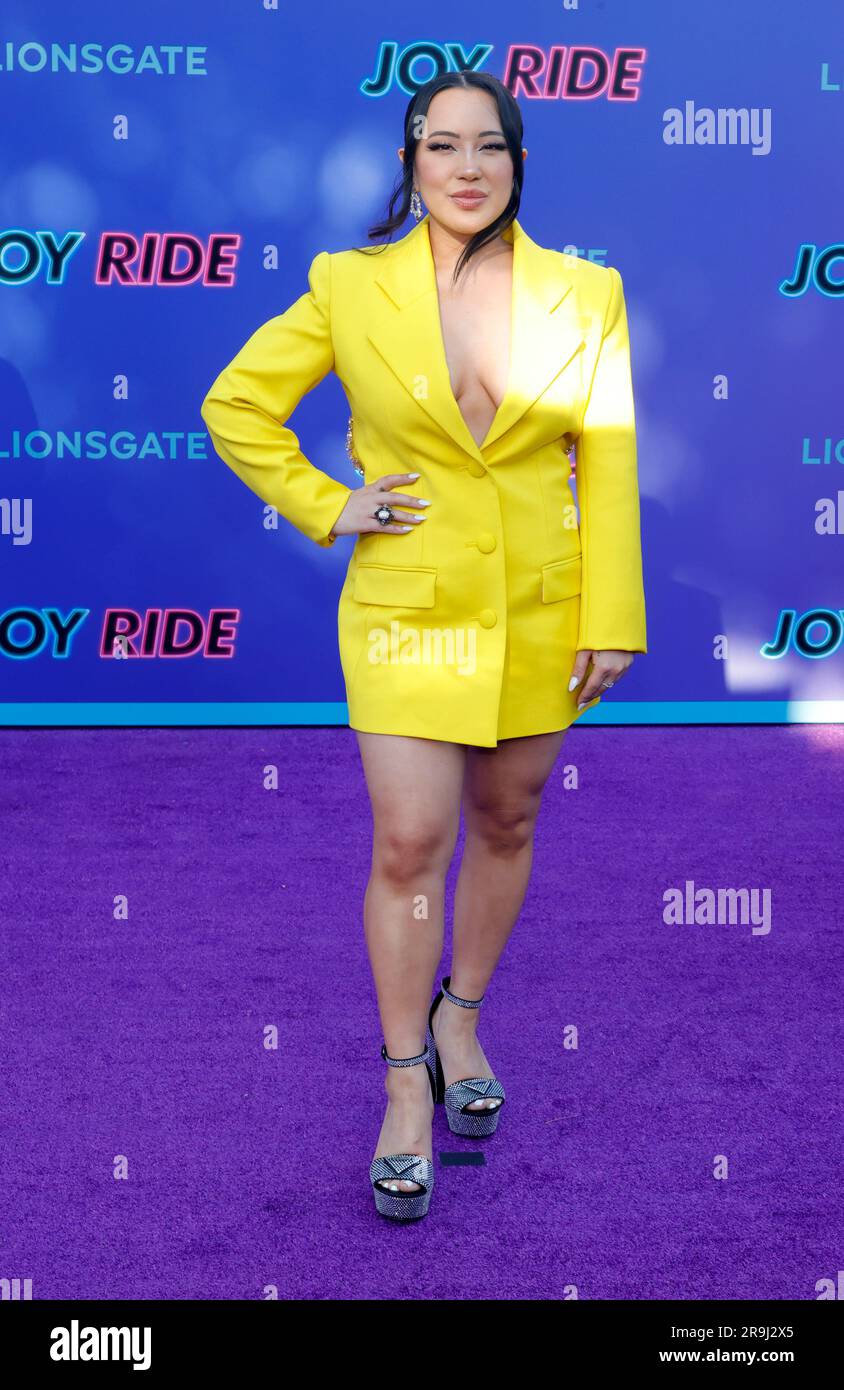 26. Juni 2023 Los Angeles, Kalifornien - Ashley Yi. Los Angeles Premiere von Lionsgate's „Joy Ride“ im Westwood Regency Village Theaterl in Los Angeles. (Kreditbild: © FS/AdMedia via ZUMA Press Wire) NUR REDAKTIONELLE VERWENDUNG! Nicht für den kommerziellen GEBRAUCH! Stockfoto