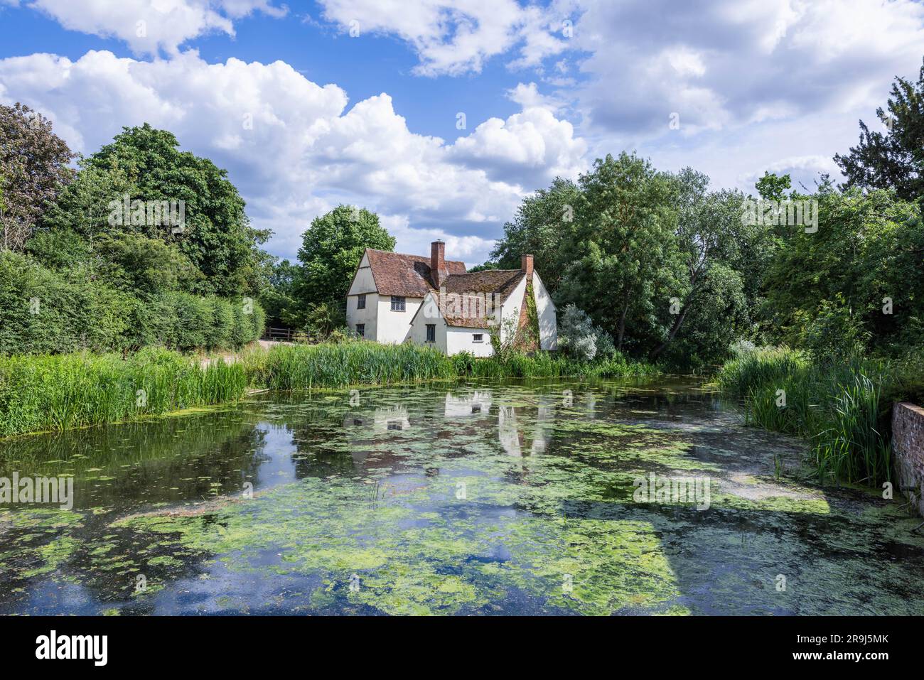 Willy Lott's Cottage in Flatford von Constable's The Haywain Stockfoto