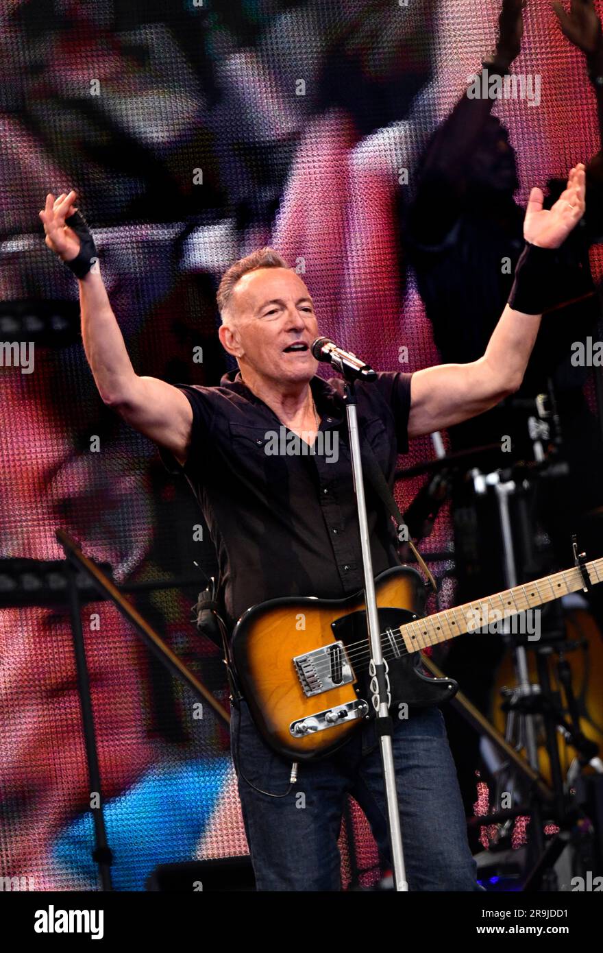 GÖTEBORG 20230626 Bruce Springsteen bei seinem zweiten Konzert 2023 in Nya Ullevi, Göteborg. Foto: Jan Fleischmann / TT / Code 75524 Stockfoto