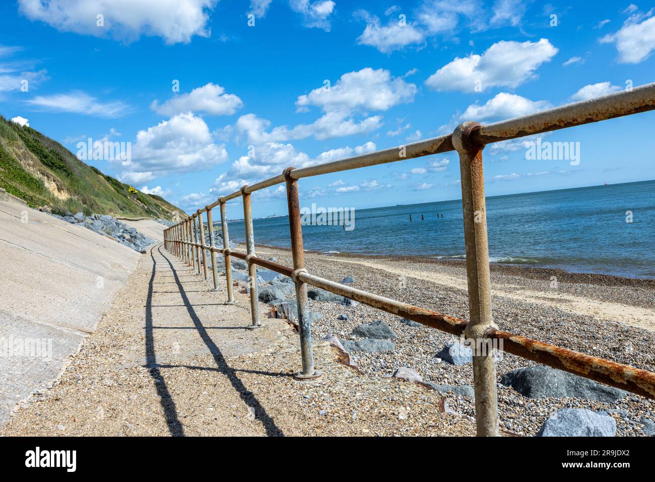 Spaziergang am Strand Stockfoto