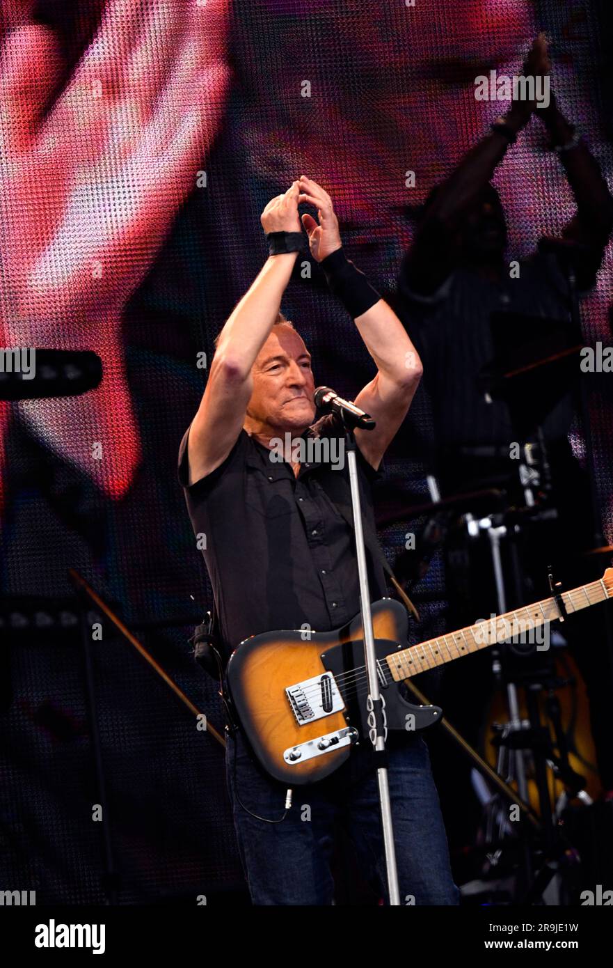 GÖTEBORG 20230626 Bruce Springsteen bei seinem zweiten Konzert 2023 in Nya Ullevi, Göteborg. Foto: Jan Fleischmann / TT / Code 75524 Stockfoto
