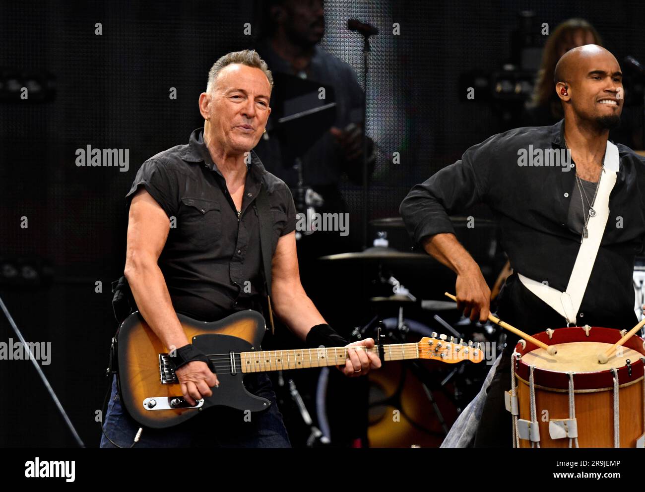 GÖTEBORG 20230626 Bruce Springsteen spielt bei seinem zweiten Konzert 2023 in Nya Ullevi in Göteborg weiter. Foto: Jan Fleischmann / TT / Code 75524 Stockfoto