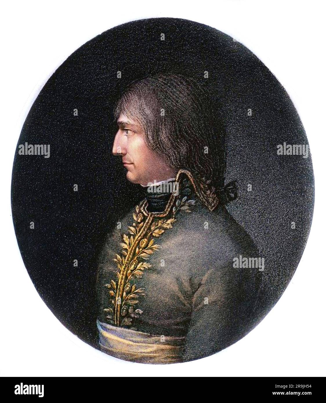 Portrait de Giovanni Paradisi (1760-1826) mathématicien et homme politique italien du XVIIIe et XIXe siècles. Stockfoto