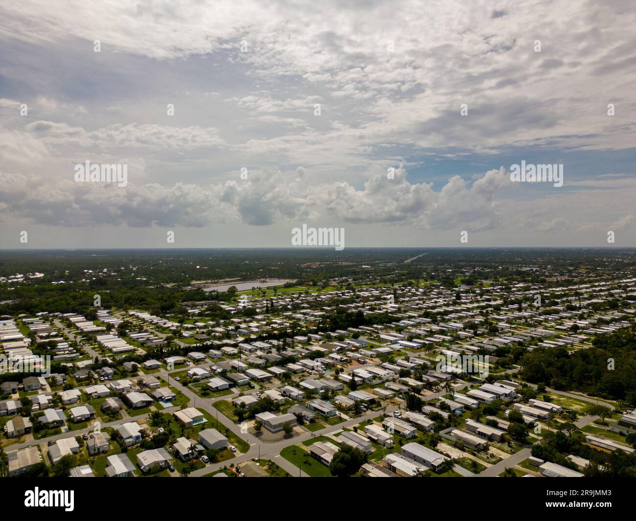 Wohnwagenpark in Hobe Sound Florida, USA Stockfoto
