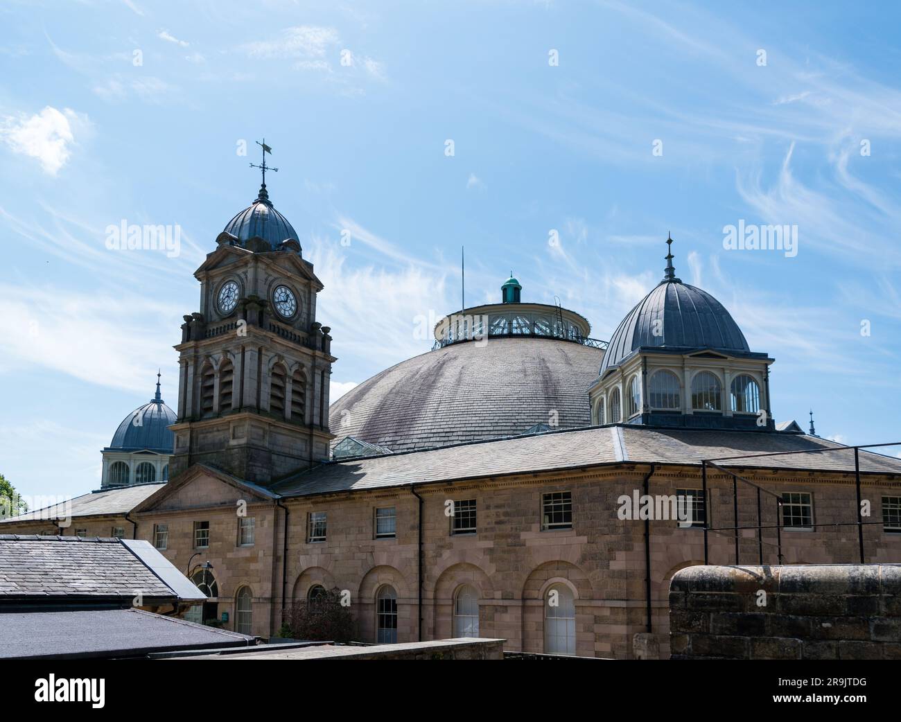 The Devonshire Dome, Buxton, Derbyshire, England, Großbritannien. Stockfoto