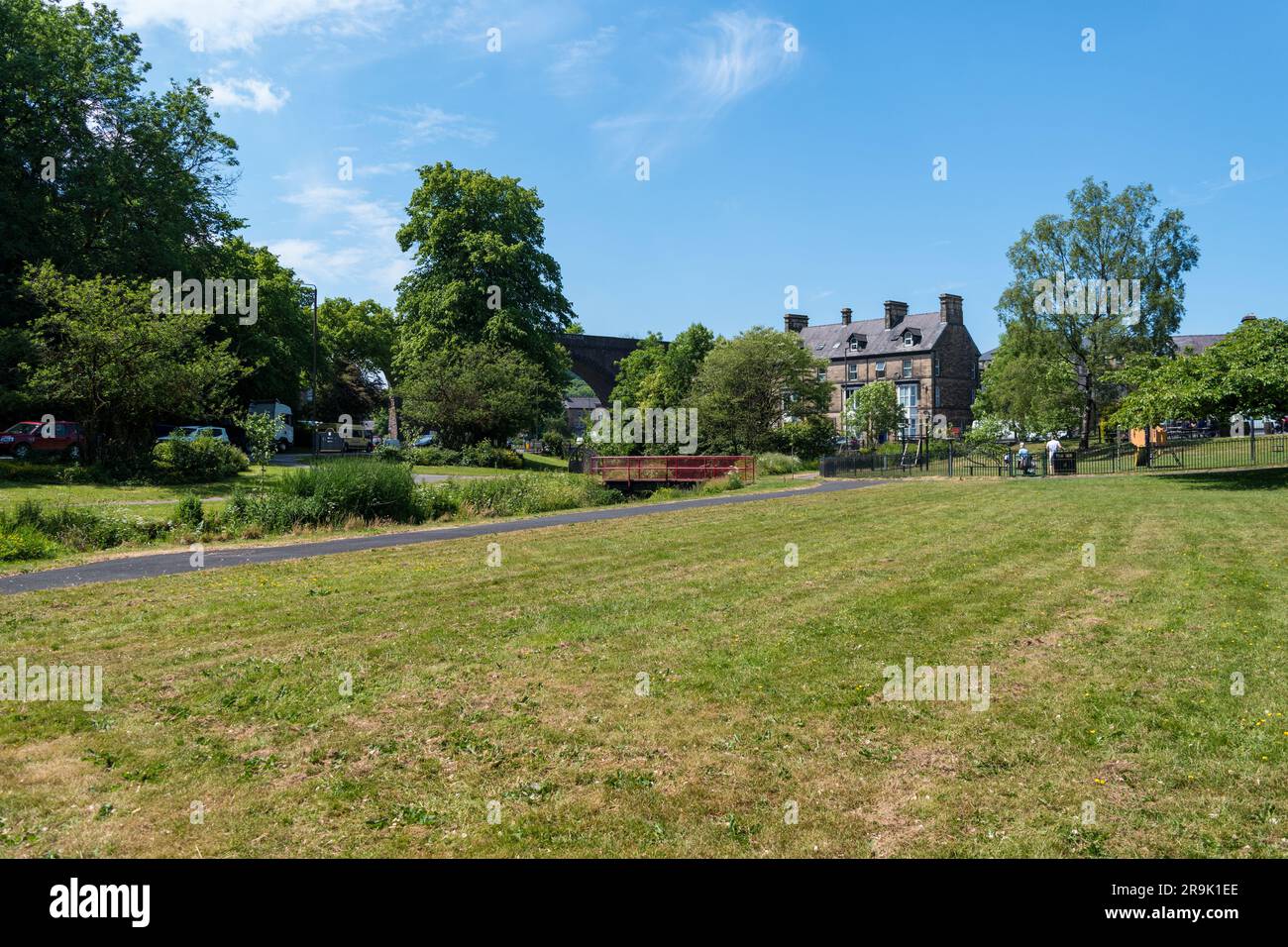 Buxton, Derbyshire UK in der Sunshine Stockfoto