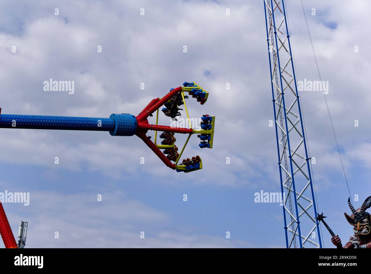 Action-Fahrt auf dem Prater Stockfoto