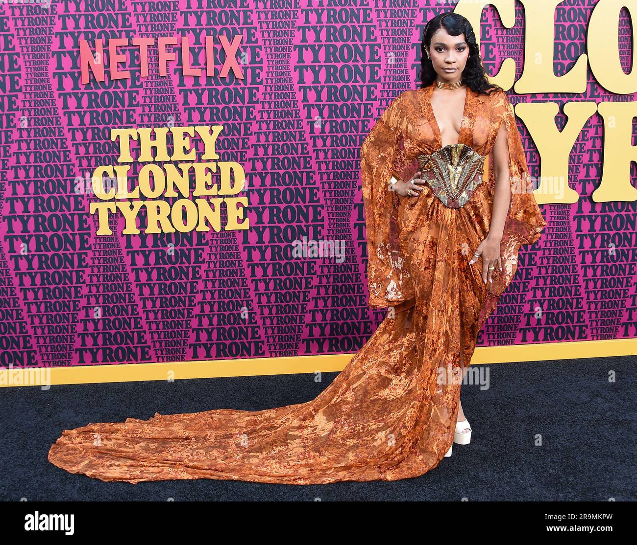 Hollywood, USA. 27. Juni 2023. Megan Sousa trifft am 27. Juni 2023 in Hollywood, Ca. Auf Netflix' Premiere „Them Cloned Tyrone“ auf der Hollywood American Legion Post 43 ein. © Lisa OConnor/AFF-USA.com Kredit: AFF/Alamy Live News Stockfoto