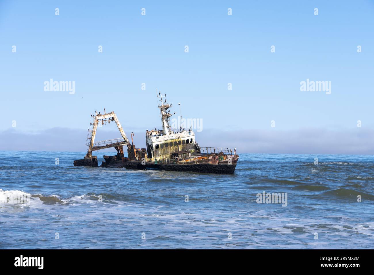 Zelia Indien Schiffbruch, südlich von Henties Bay, auf Skelett Küste im nördlichen Teil der atlantischen Küste von Namibia Stockfoto