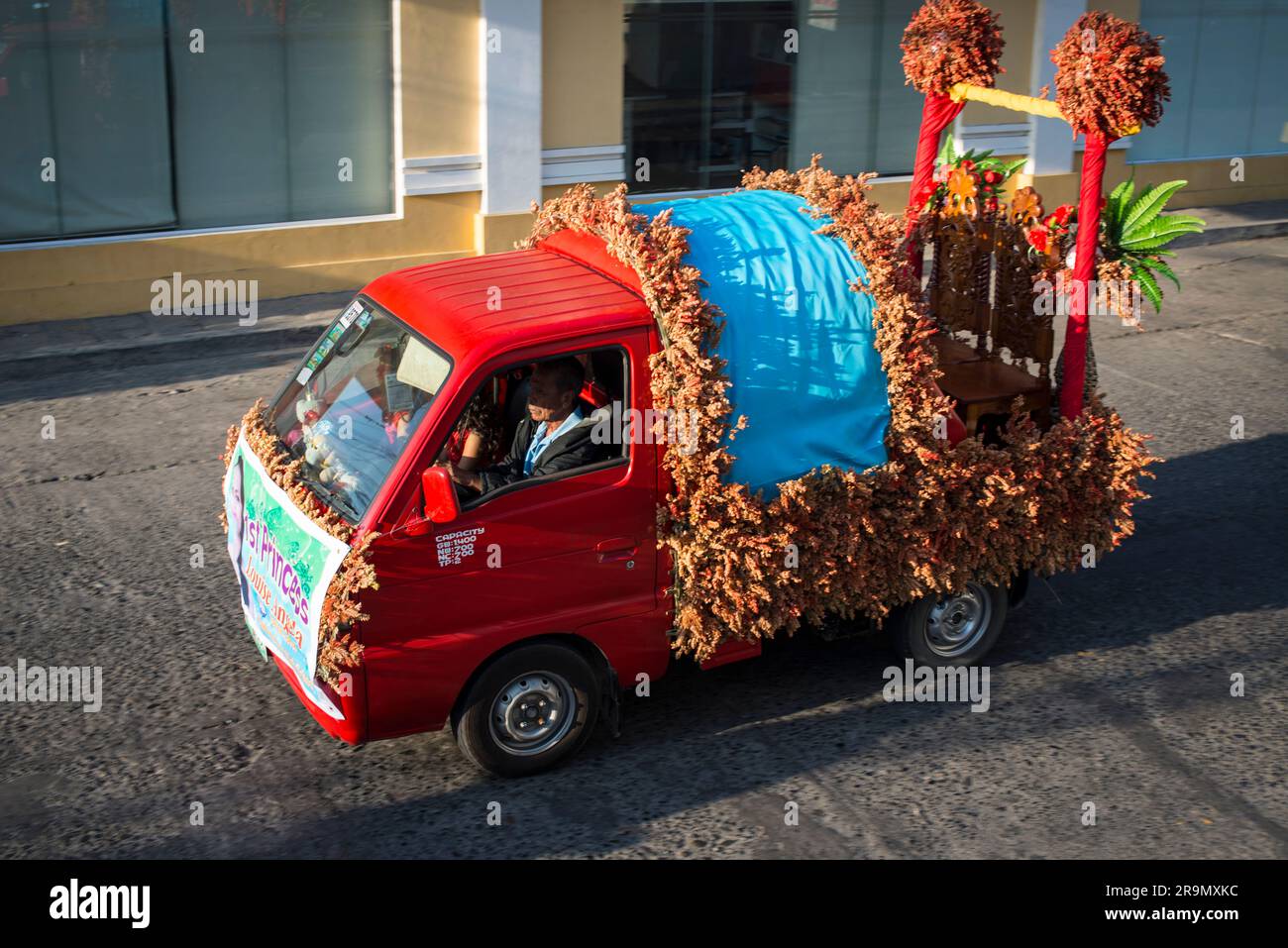 Fiesta Street Parade, Vegan, Philippinen Stockfoto