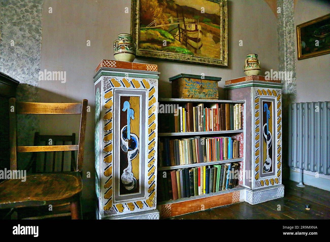 Charleston Farmhouse, West Firle, Lewes, Sussex, Vereinigtes Königreich Bloomsbury Group Stockfoto