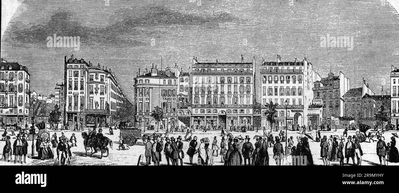 Geografie/Reisen historisch, Frankreich, Städte und Gemeinden, Paris, Straßen, Boulevard des Capucines, DAS URHEBERRECHT DES KÜNSTLERS MUSS NICHT GEKLÄRT werden Stockfoto