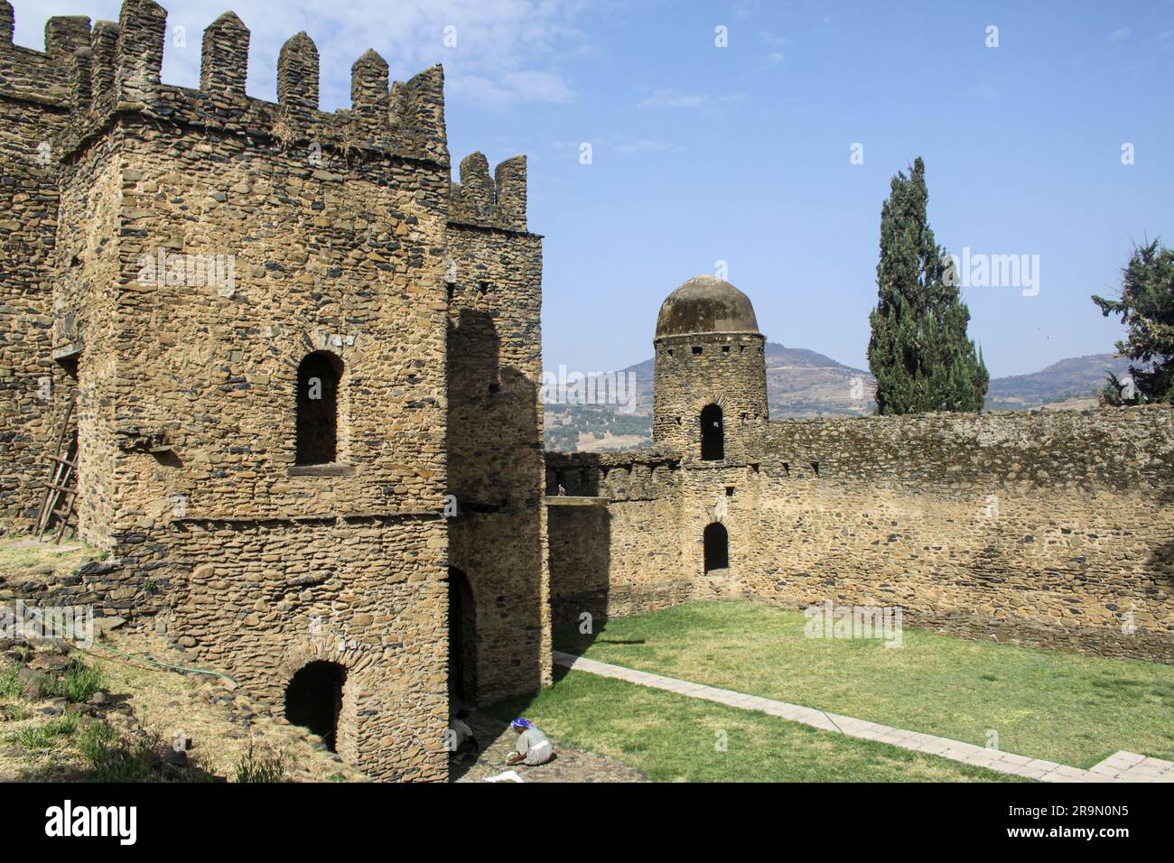 Afrika, Äthiopien, Gondar The Royal Gehäuse Alem Seghed Fasil Burg Stockfoto