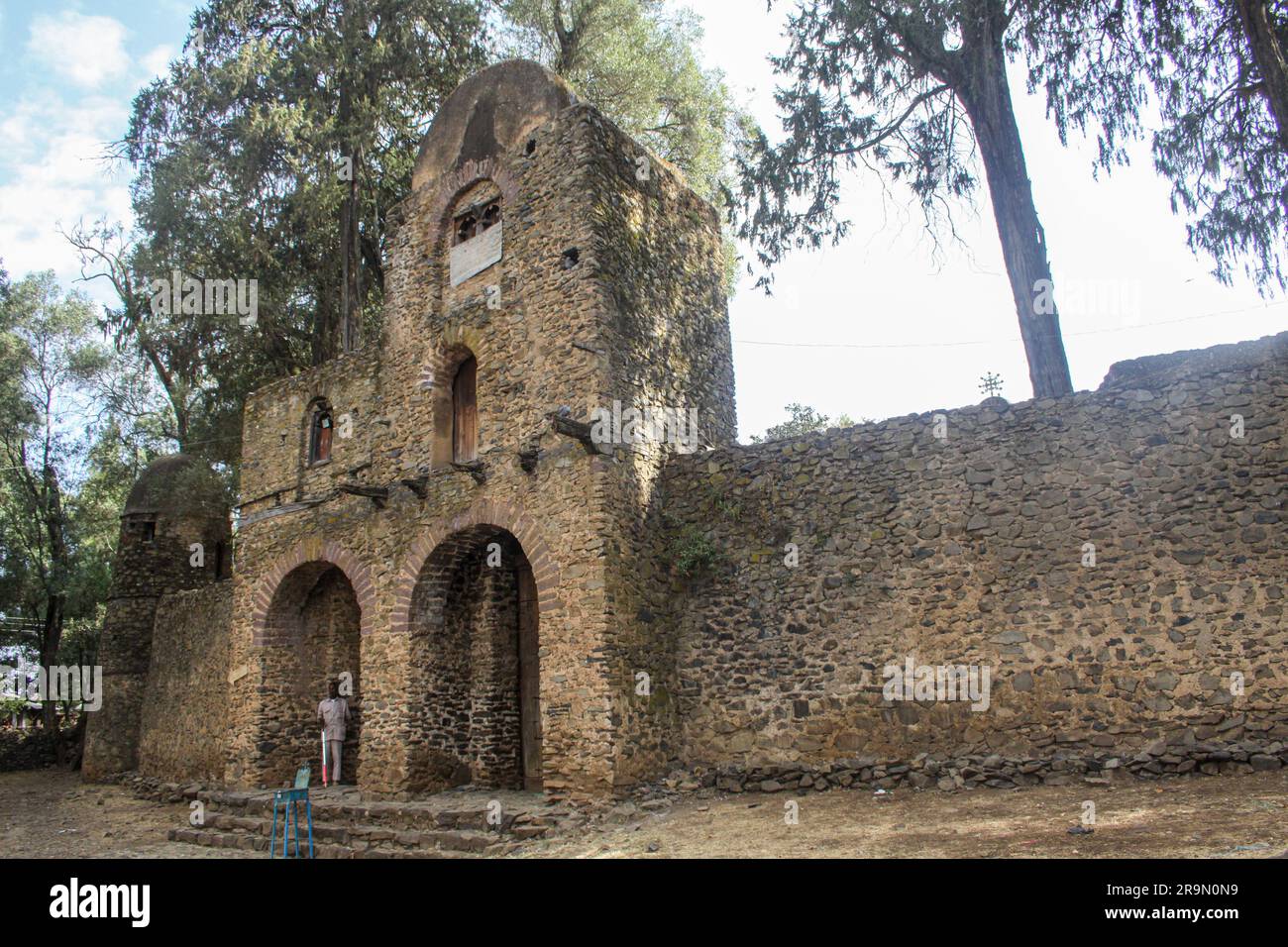 Afrika, Äthiopien, Gondar The Royal Gehäuse Alem Seghed Fasil Burg Stockfoto