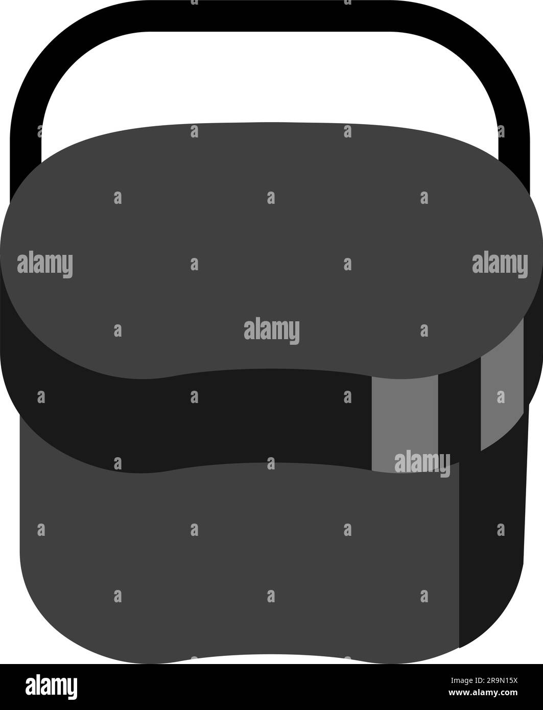 Abbildung des Messtin-Vektorsymbols (Reiskocher) Stock Vektor
