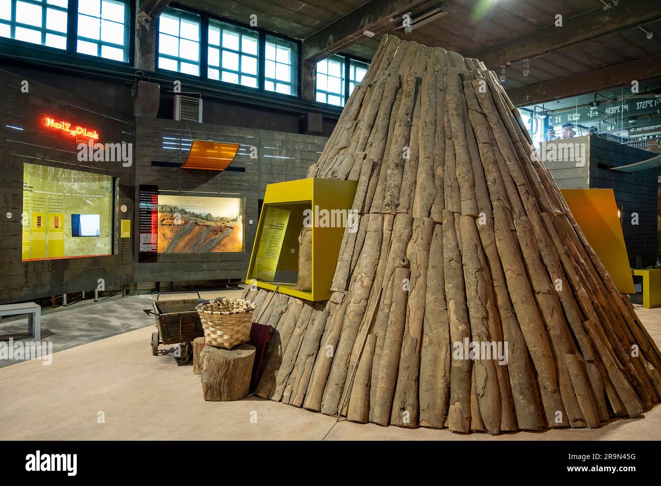 Eisenmuseum. Legazpi, Gipuzkoa, Baskenland, Spanien. Stockfoto