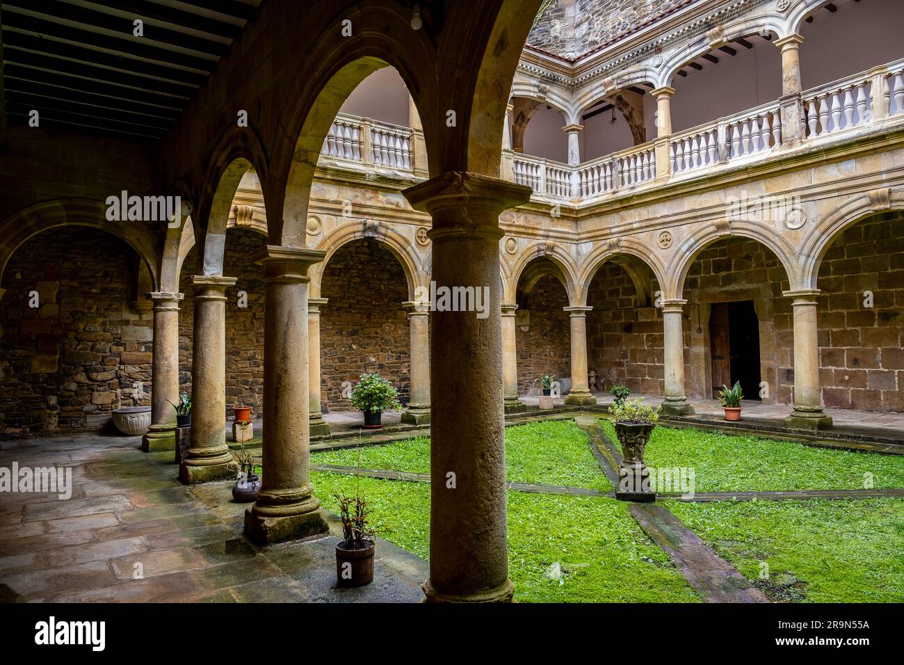 Kloster Zenarruza am Camino del Norte, spanische Pilgerroute nach Santiago de Compostela, Ziortza-Bolibar, Baskenland, Spanien Stockfoto