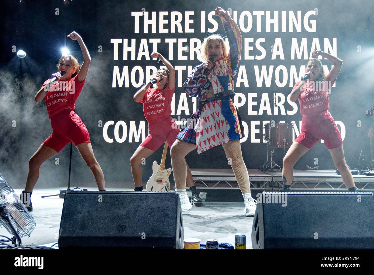 Selbstwertgefühl beim Boardmasters Festival 2022 Stockfoto