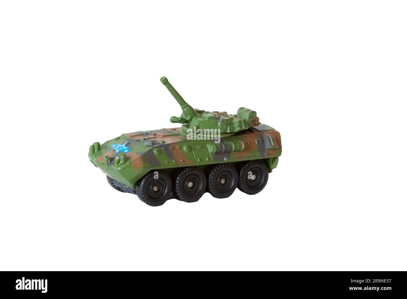 Entdecken Sie die Macht eines russischen gepanzerten Spielzeugträgers. Detaillierte Replikate für Sammler und Geschichtsliebhaber. Kraftvoll und fesselnd! Stockfoto