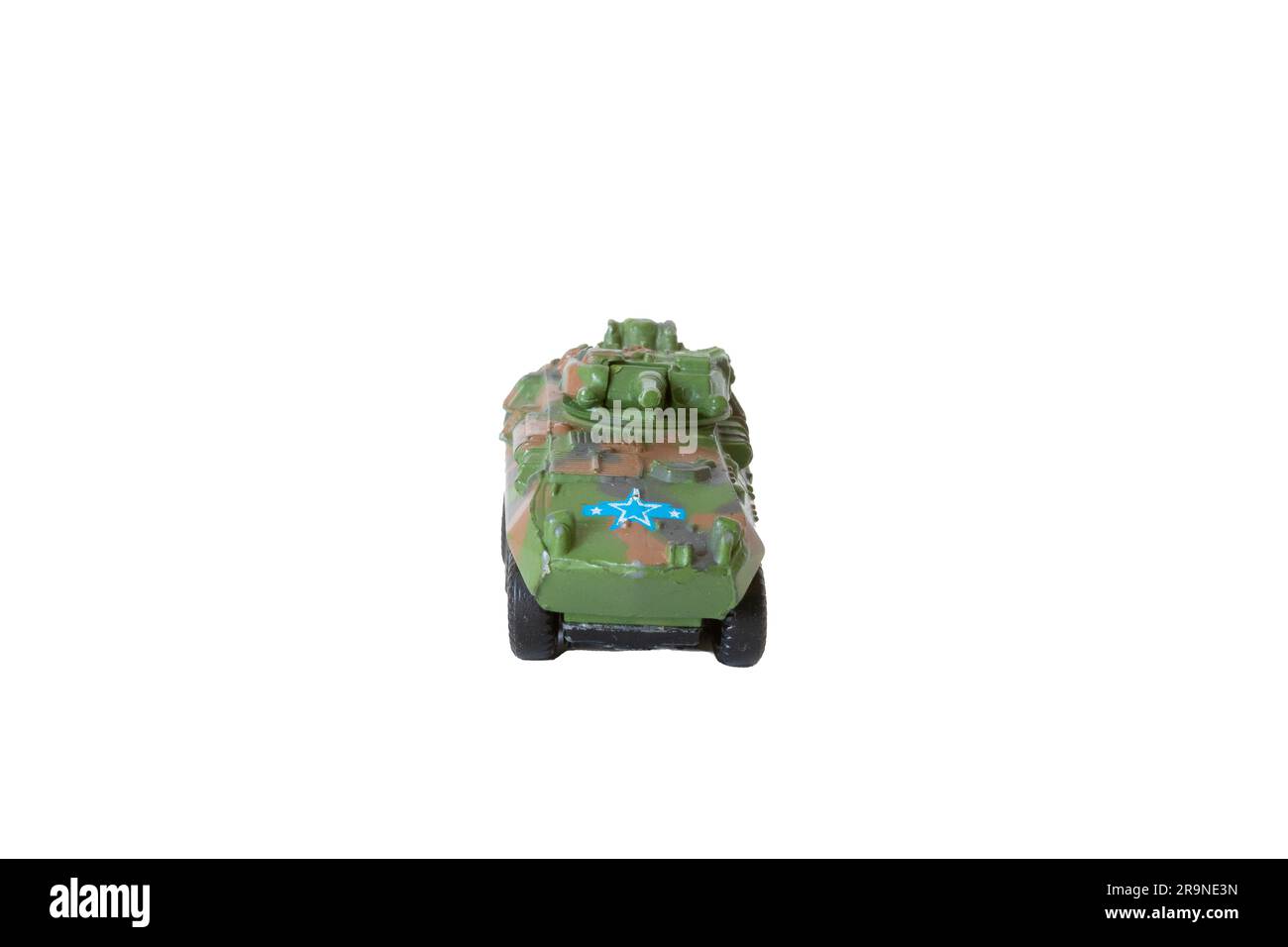 Entdecken Sie die Macht eines russischen gepanzerten Spielzeugträgers. Detaillierte Replikate für Sammler und Geschichtsliebhaber. Kraftvoll und fesselnd! Stockfoto