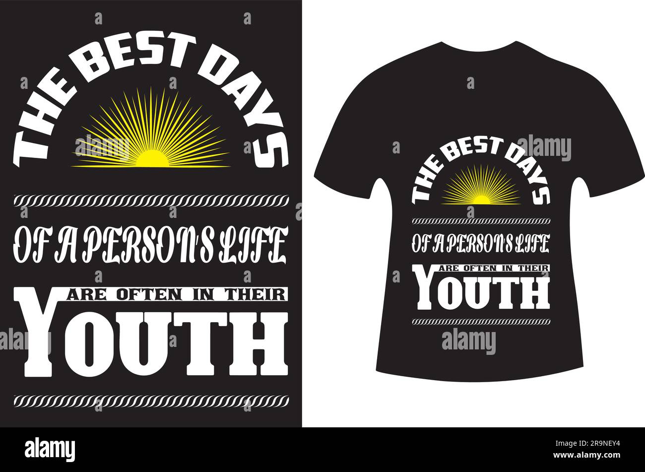 „Happy Youth Day“-T-Shirt-Design Stock Vektor