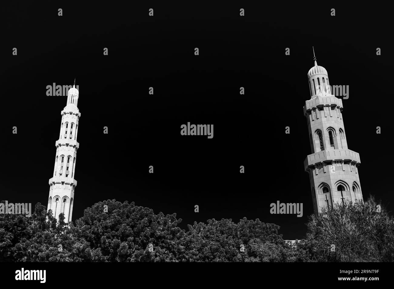 Die große Sultan-Qaboos-Moschee in Oman, Naher Osten, Asien Stockfoto