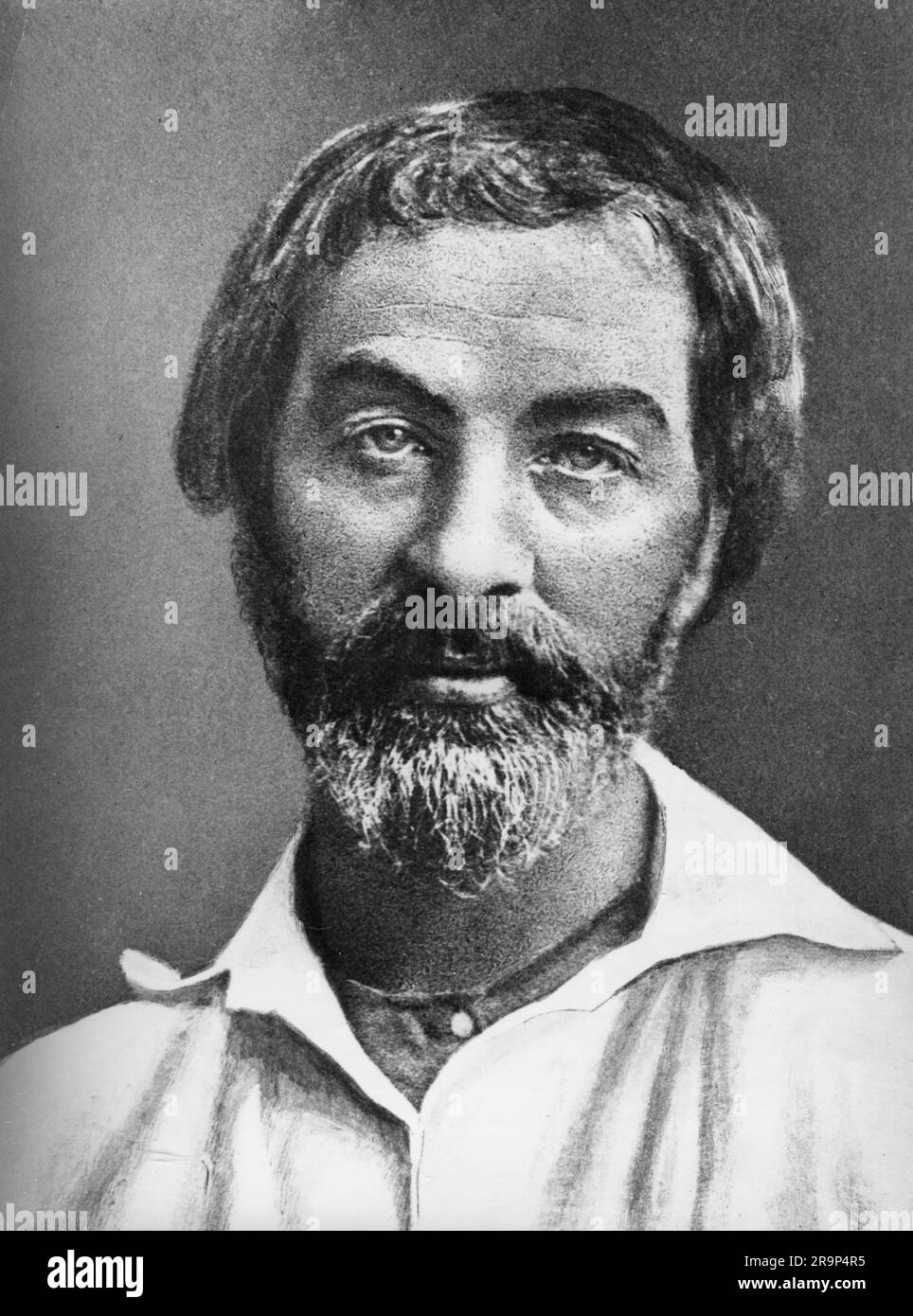 Whitman, Walt, 31.5.1819 - 26,3.1892, amerikanischer Schriftsteller, 1855, ADDITIONAL-RIGHTS-CLEARANCE-INFO-NOT-AVAILABLE Stockfoto