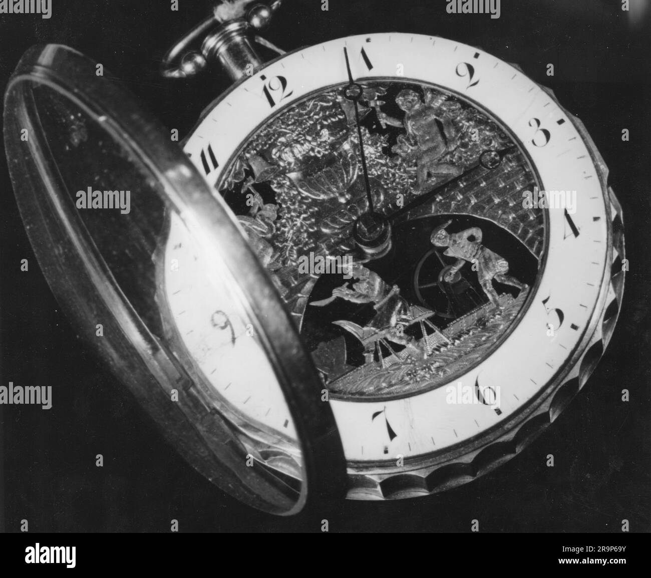 Uhr, Taschenuhr, Taschenuhr mit Schlagmechanismus, ZUSÄTZLICHE-RECHTE-FREIGABE-INFO-NICHT-VERFÜGBAR Stockfoto