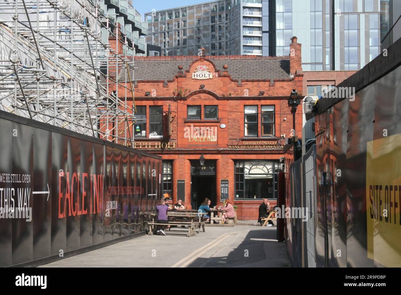 Eagle Inn Victorian Public House, Salford und Manchester City Centre, Greater Manchester, Großbritannien, Großbritannien. Stockfoto