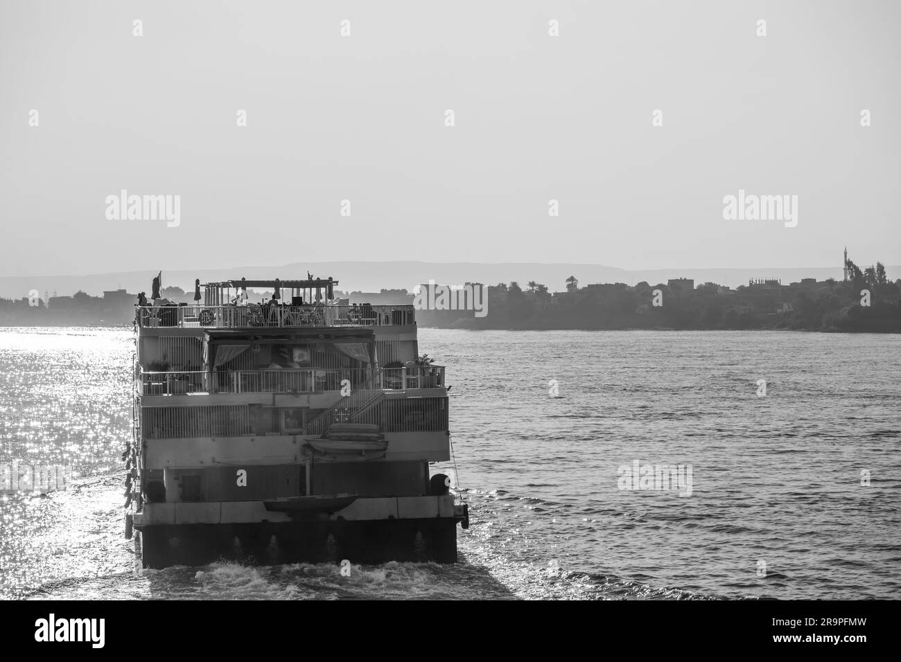 Bootstour auf dem Nil mit Booten auf dem Nil Stockfoto