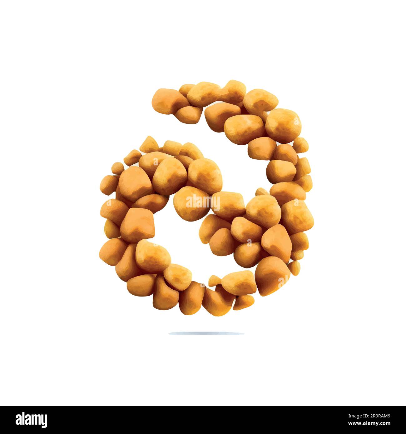 Abbildung des Erdnuss-Logos für Unternehmen Stock Vektor