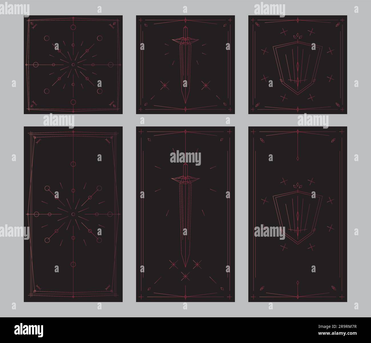 Art-Deco-Linie am Rand. Moderne goldene rahmen in arabisch, dekorative Linien und geometrischer goldener Etikettenrahmen. Viktorianisches altes, antikes, elegantes Hotel Stock Vektor