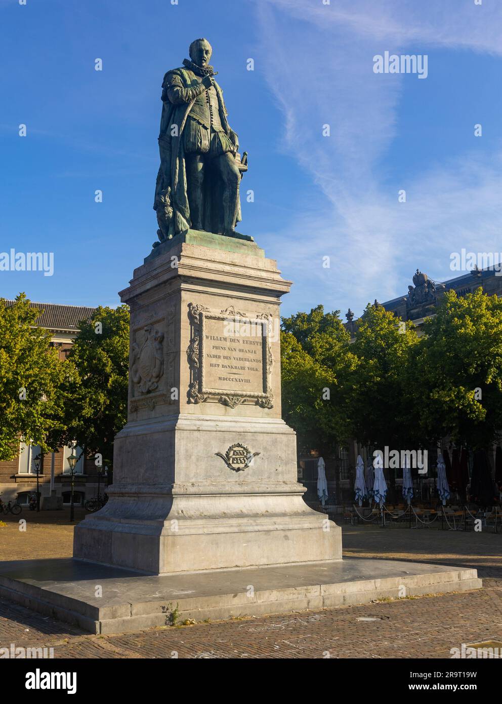 Statue von Prinz Wilhelm von Oranien, Den Haag Stockfoto